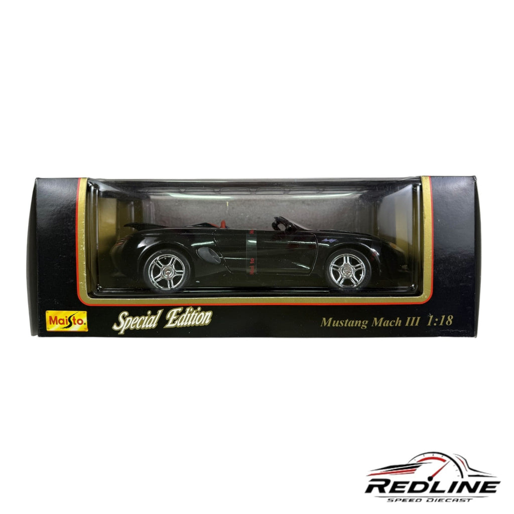 🇺🇸🇺🇸Maisto Special Edition Ford Mustang Mach III Black 1:18 LN🇺🇸🇺🇸