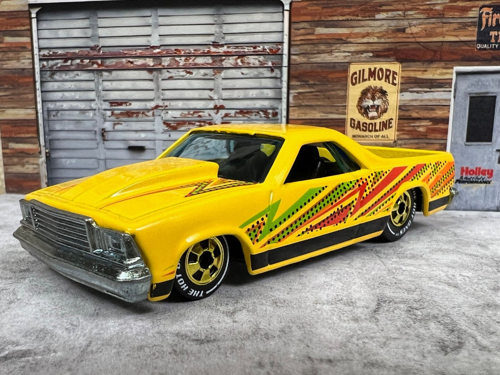 🔥🔥🔥Hot Wheels The Hot Ones '80 Chevrolet El Camino Chase Yellow 🔥🔥🔥