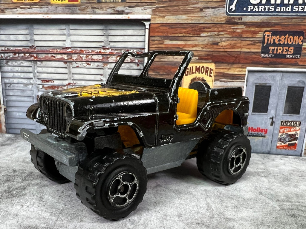 🔥🔥🔥Majorette #290 4x4 Jeep Golden Eagle Hood Black C3🔥🔥🔥
