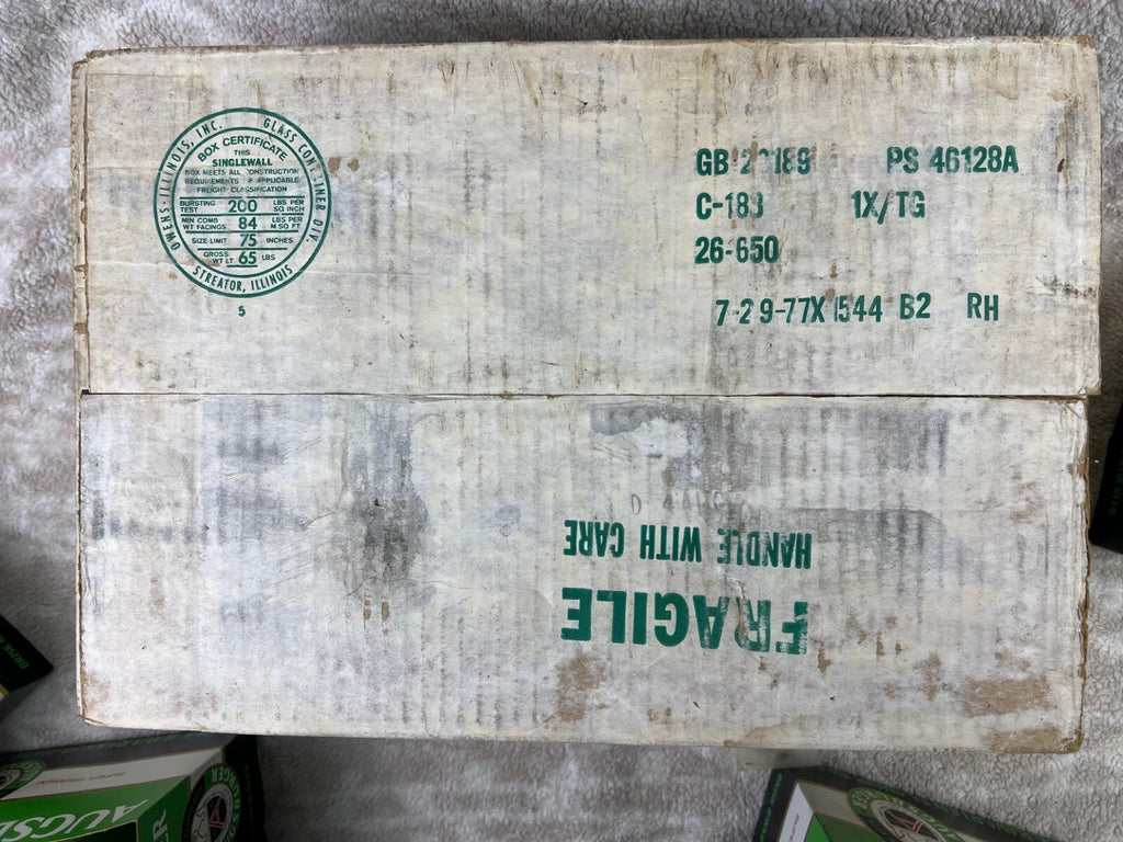 🍺🍺🍺Vintage  Augsburger  Beer Bottles 24 w/Box Pack EMPTY🍺🍺🍺