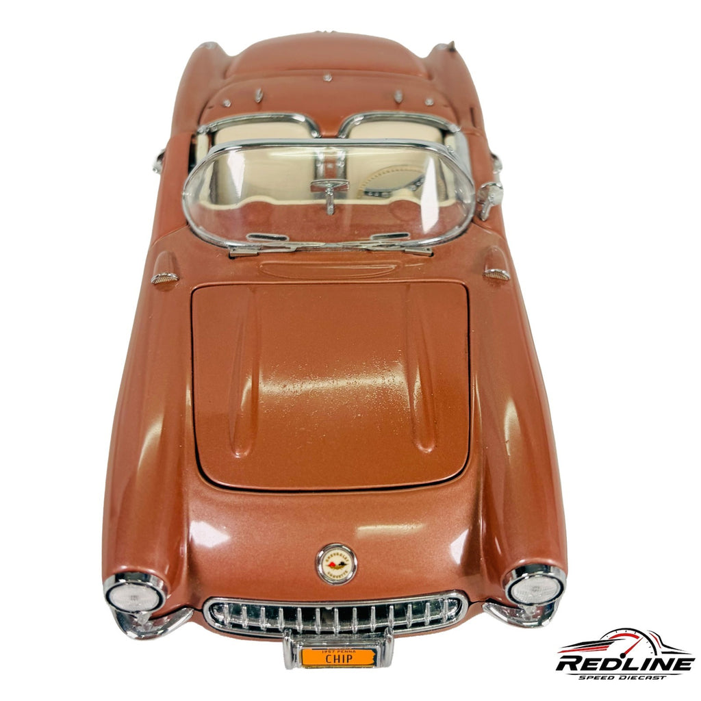 🇺🇸Danbury Mint 1:24 Chip Miller 1957 Corvette Aztec Copper w/Box C2🇺🇸