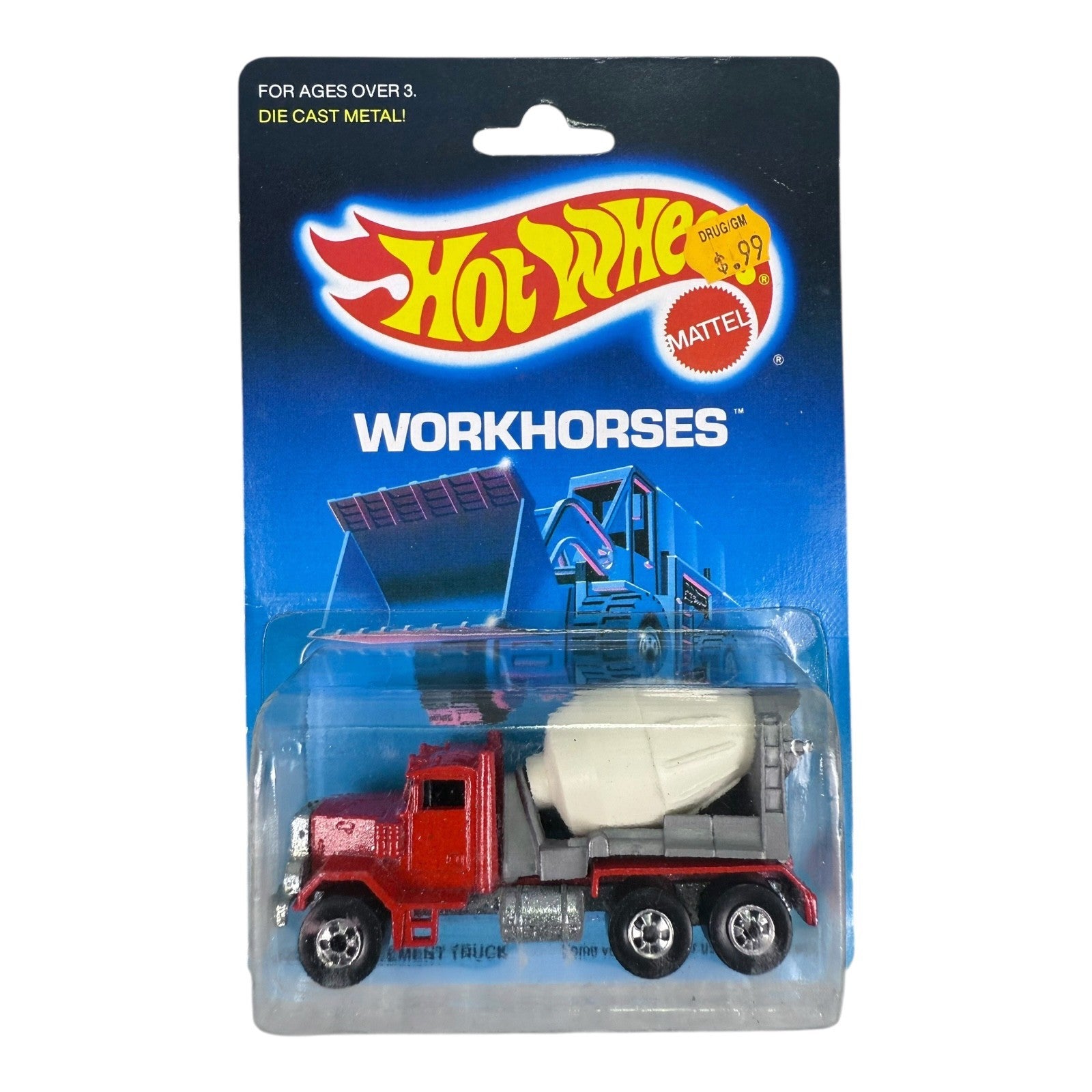 🇺🇸🇺🇸Hot Wheels Blackwall's Workhorses Peterbilt Cement Truck H22🇺🇸🇺🇸