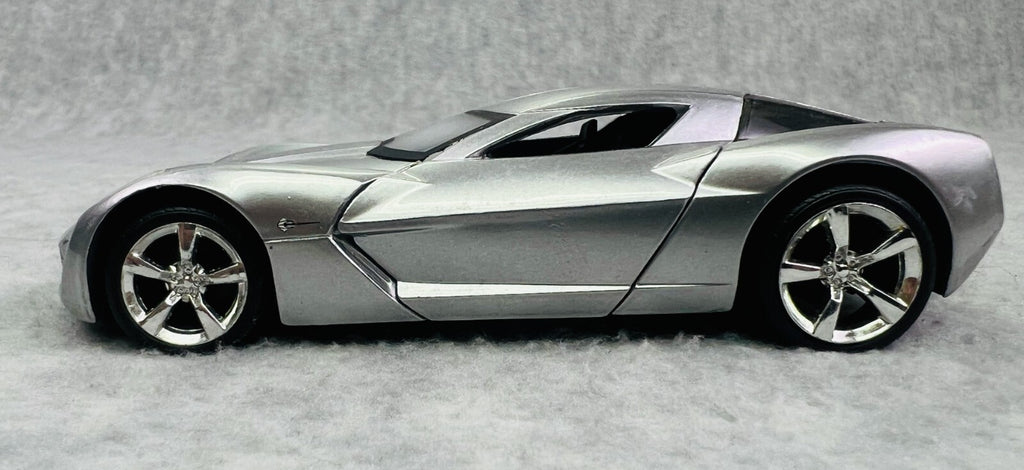 🇺🇸🇺🇸Jada Bigtime Muscle 2009 Corvette Stingray Concept 1:32 Silver🇺🇸🇺🇸
