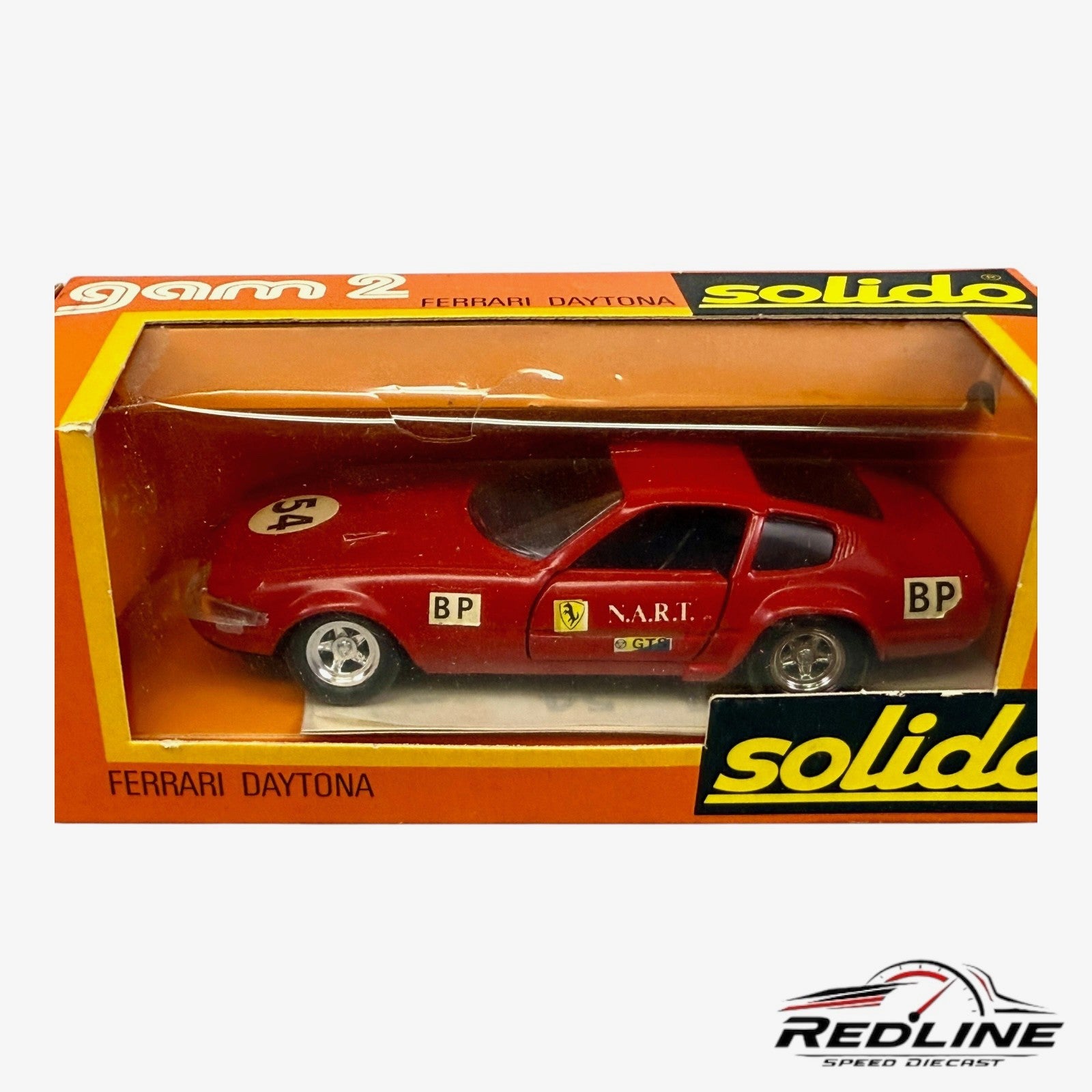 🇮🇹🇮🇹Solido Ferrari Daytona Daytona 365 GTB4 Race Car Red 1:43🇮🇹🇮🇹