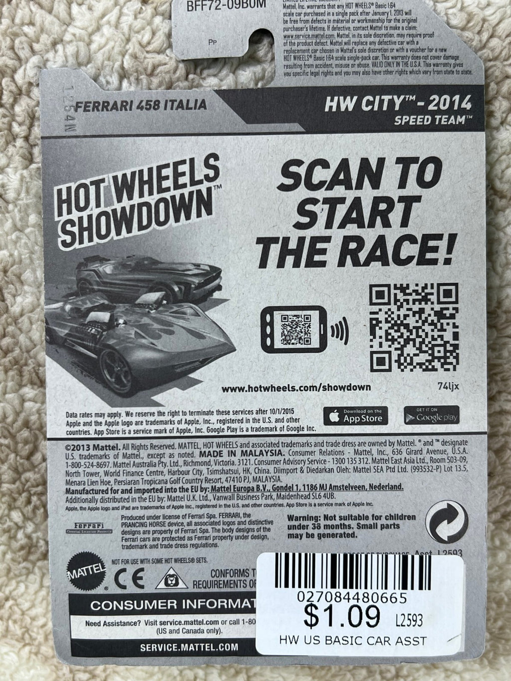 🇮🇹🇮🇹🇮🇹🇮🇹 Hot Wheels HW City FERRARI 458 ITALIA Blue HW06🇮🇹🇮🇹🇮🇹🇮🇹