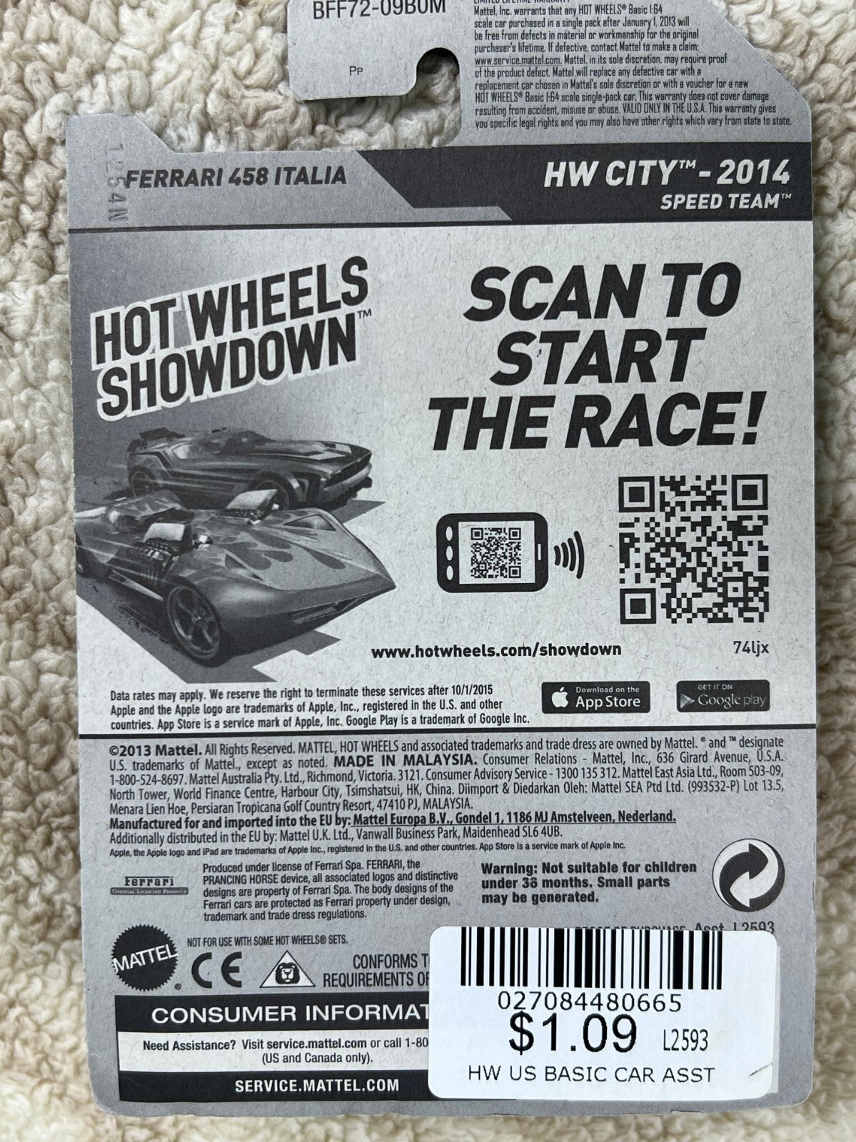 🇮🇹🇮🇹🇮🇹🇮🇹 Hot Wheels HW City FERRARI 458 ITALIA Blue HW06🇮🇹🇮🇹🇮🇹🇮🇹