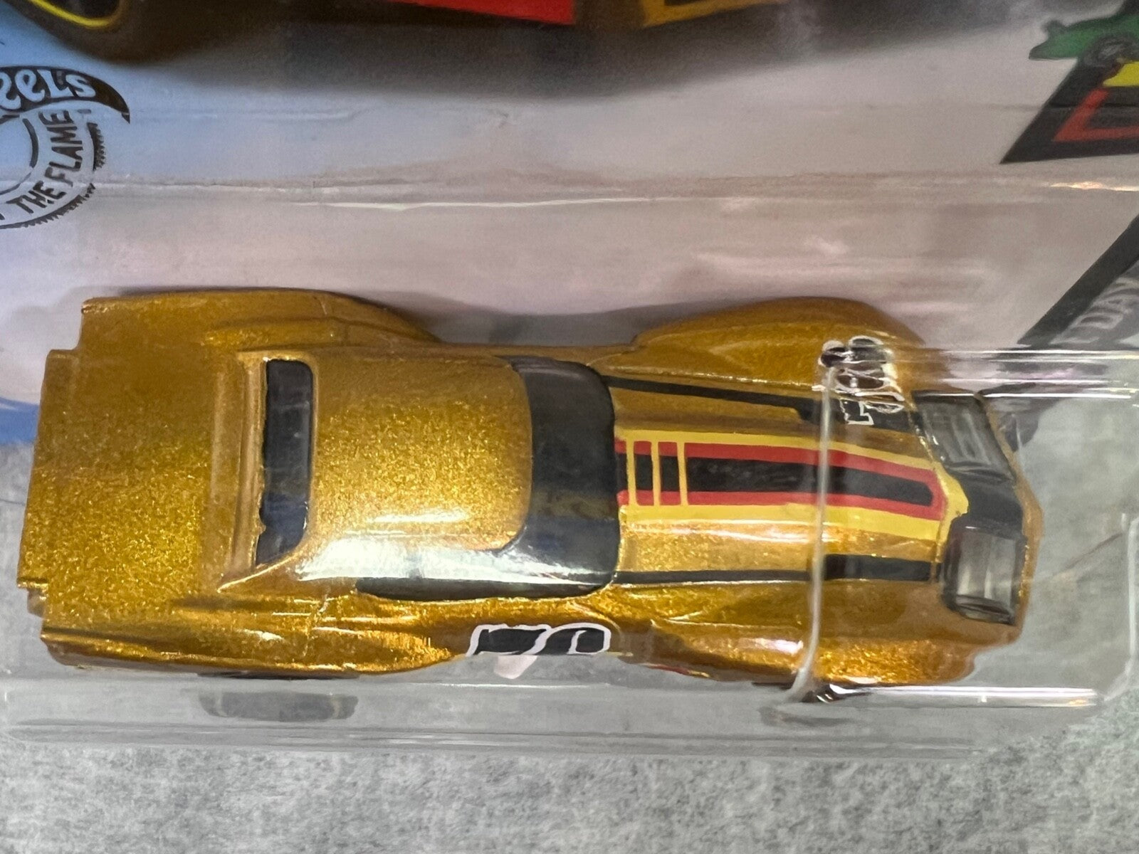 🔥🔥🔥Hot Wheels HW Race Day '76 Greenwood Corvette #34 Gold H24🔥🔥🔥