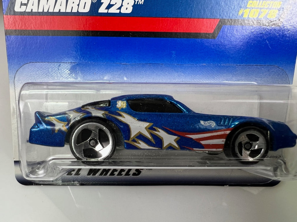 🇺🇸🇺🇸🇺🇸🇺🇸Hot Wheels #1078 CAMARO Z28 Blue Star Tampo HW06🇺🇸🇺🇸🇺🇸🇺🇸