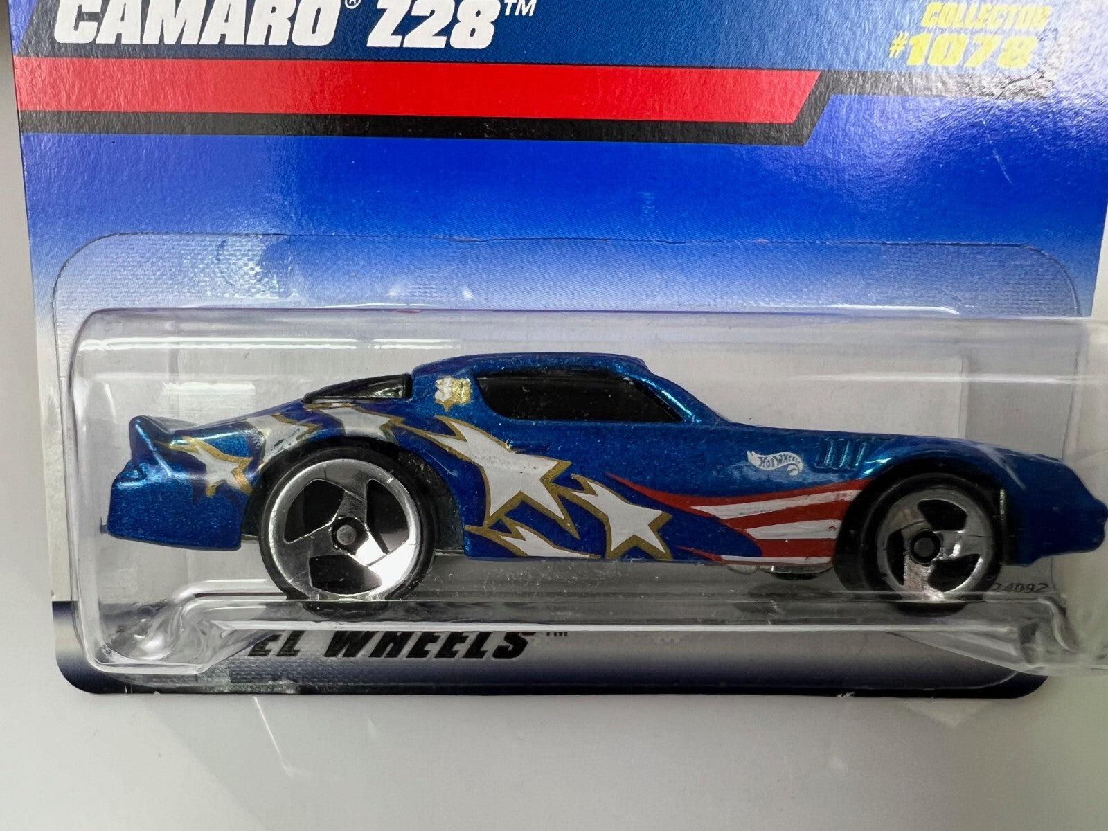 🇺🇸🇺🇸🇺🇸🇺🇸Hot Wheels #1078 CAMARO Z28 Blue Star Tampo HW06🇺🇸🇺🇸🇺🇸🇺🇸