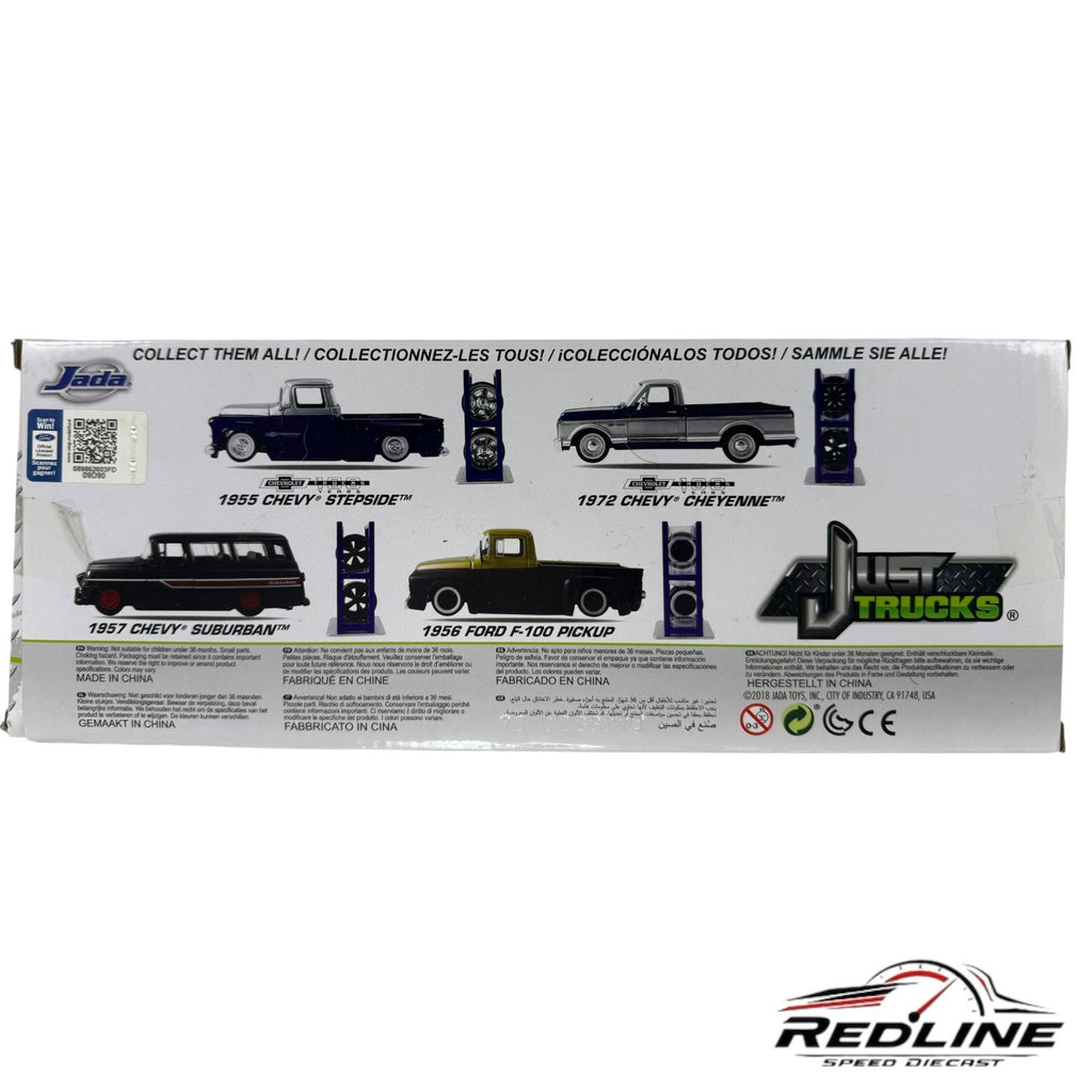 🇺🇸Jada Just Trucks 1956 Ford F-100 Pickup Black/Gold 1:24🇺🇸