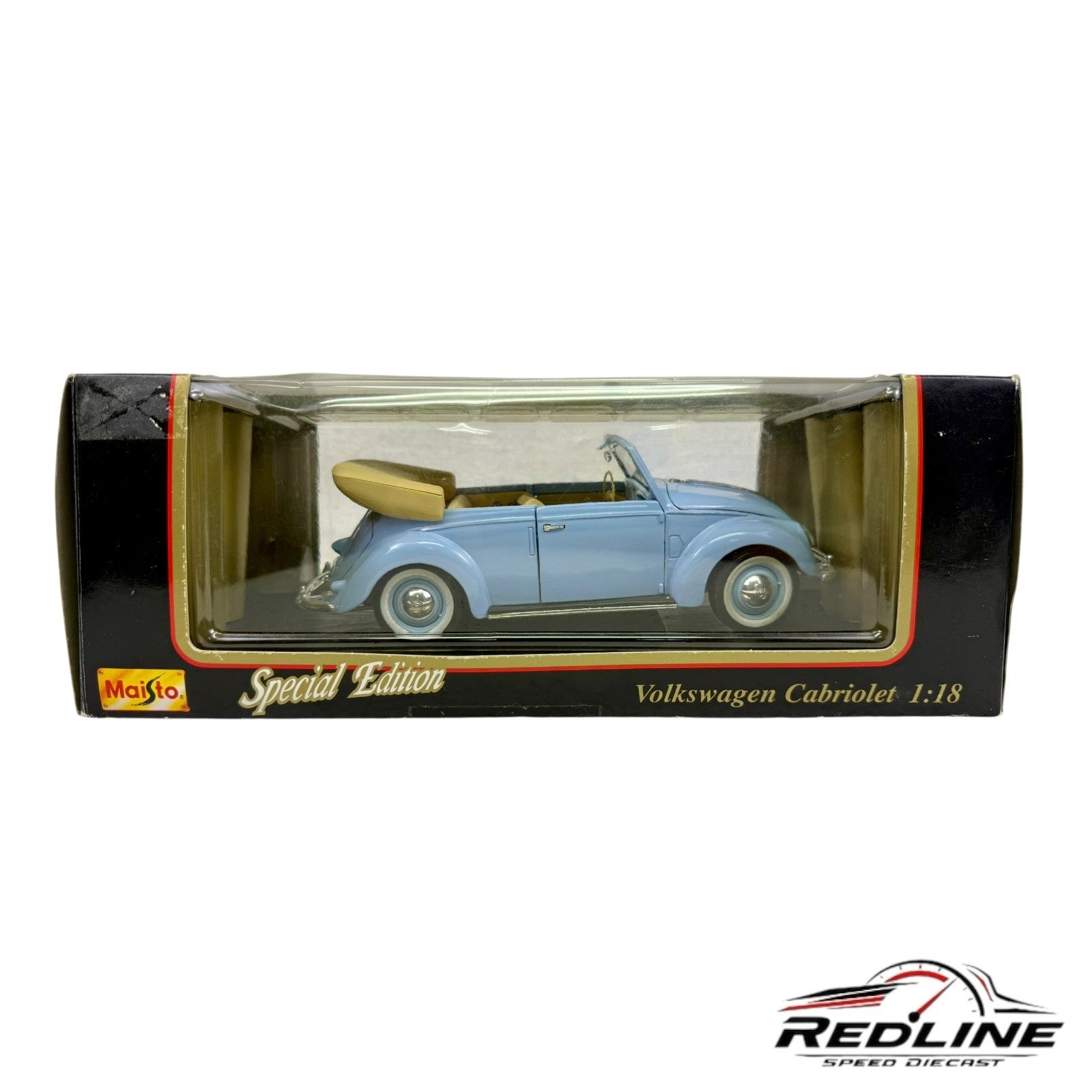 🇩🇪🇩🇪Maisto Special Edition Volkswagen Cabriolet 1951 Blue 1:18🇩🇪🇩🇪