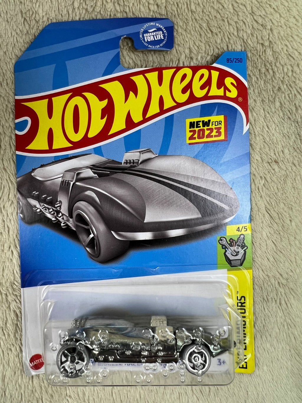 🔥🔥🔥Hot Wheels Braille Racer Twin Mill Silver 2023 Experimotors HW19🔥🔥🔥