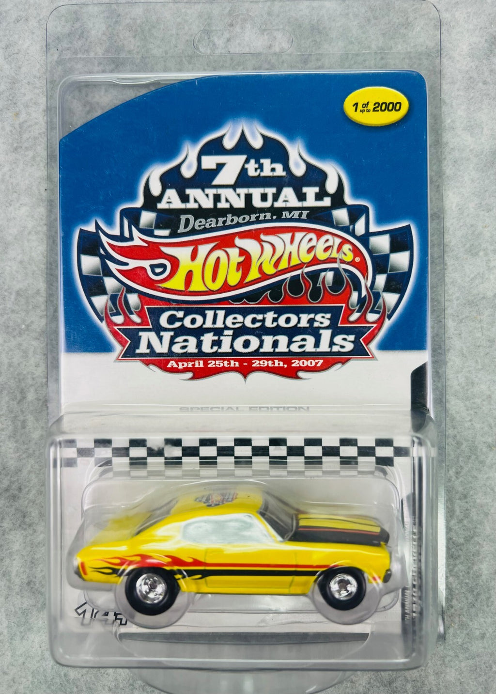 🇺🇸🇺🇸Hot Wheels 2007 7th Collectors Nationals '70 Chevelle YELLOW H9🇺🇸🇺🇸