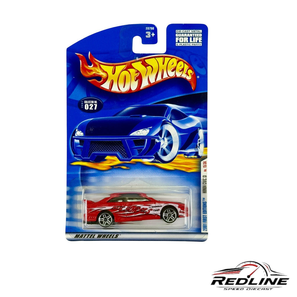 🎌HOT WHEELS  Honda Civic SI Red First Editions #027 H25🎌