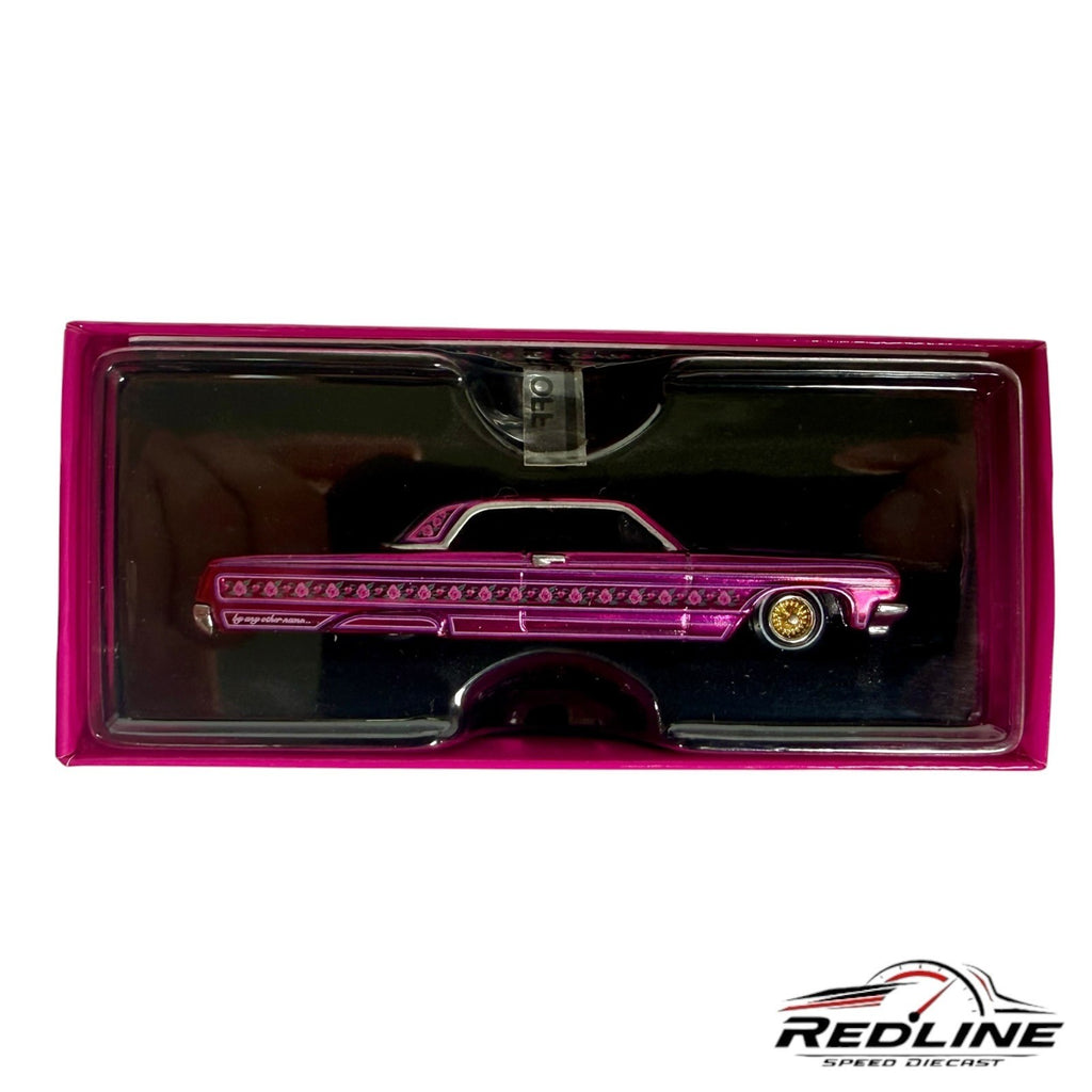 🔥Hot Wheels 2021 RLC Chevrolet 64 Impala Low rider Pink Gypsy Rose 818/20K H31