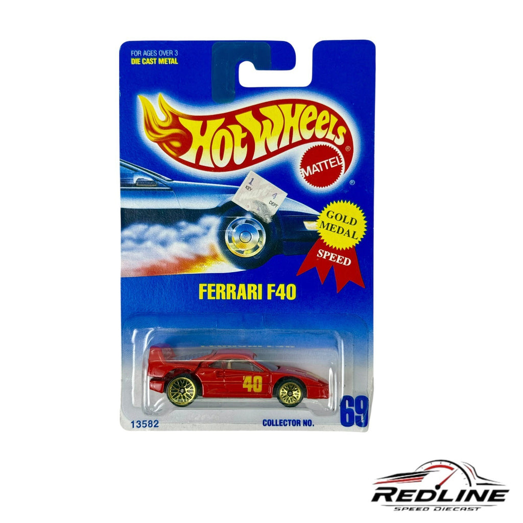 🇮🇹🇮🇹Hot Wheels Ferrari F40 Collector No. 69 H27🇮🇹🇮🇹