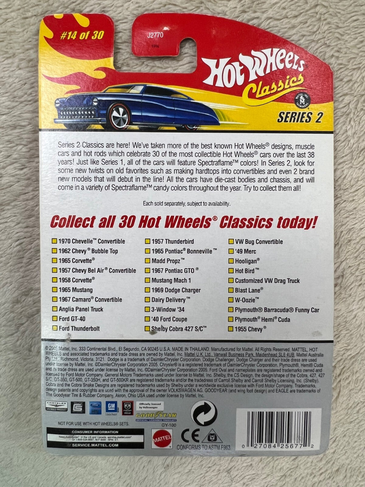 🔥🔥🔥🔥Hot Wheels Classics Series 2 1967 Pontiac GTO 1/64 Scale HW13🔥🔥🔥🔥