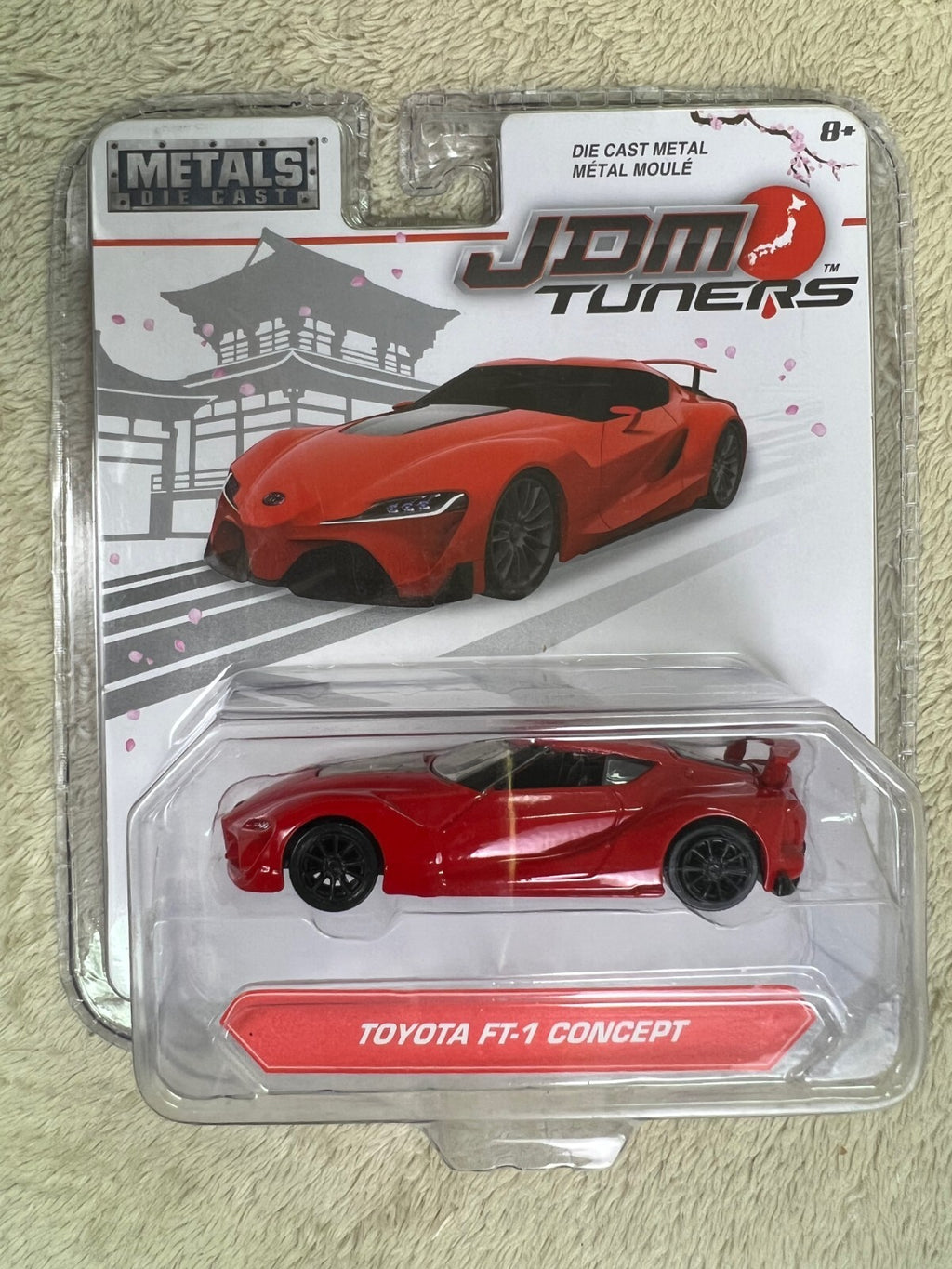 🎌🎌🎌Jada Metals Die Cast JDM Tuners TOYOYA FT-1 CONCEPT Red 1:64 HW16🎌🎌🎌