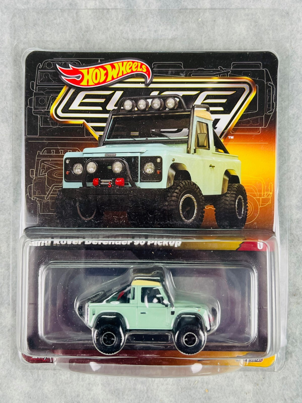 🇬🇧Hot Wheels Collectors Elite 64 Series Land Rover Defender 90 Pickup H33🇬🇧