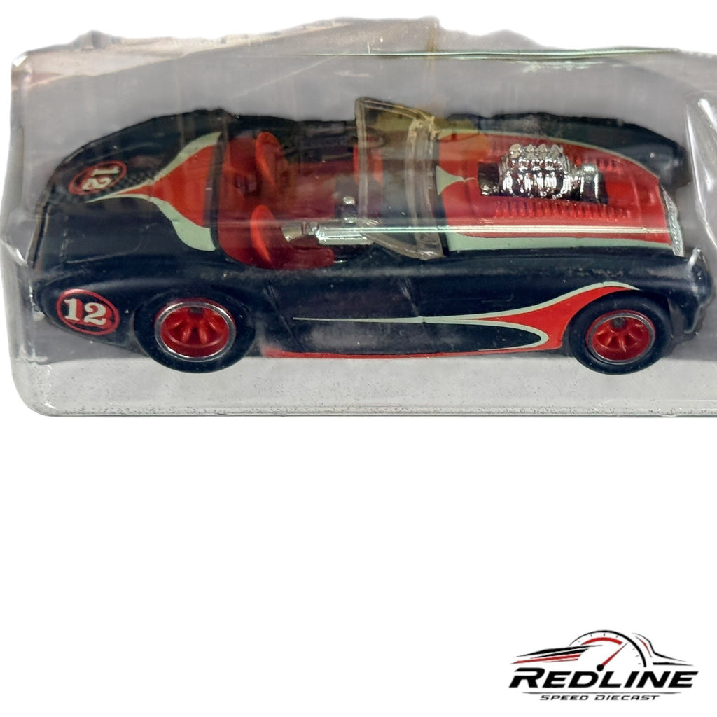 🇺🇸Hot Wheels Boulevard Austin Healey Legends Real Riders Black H13🇺🇸