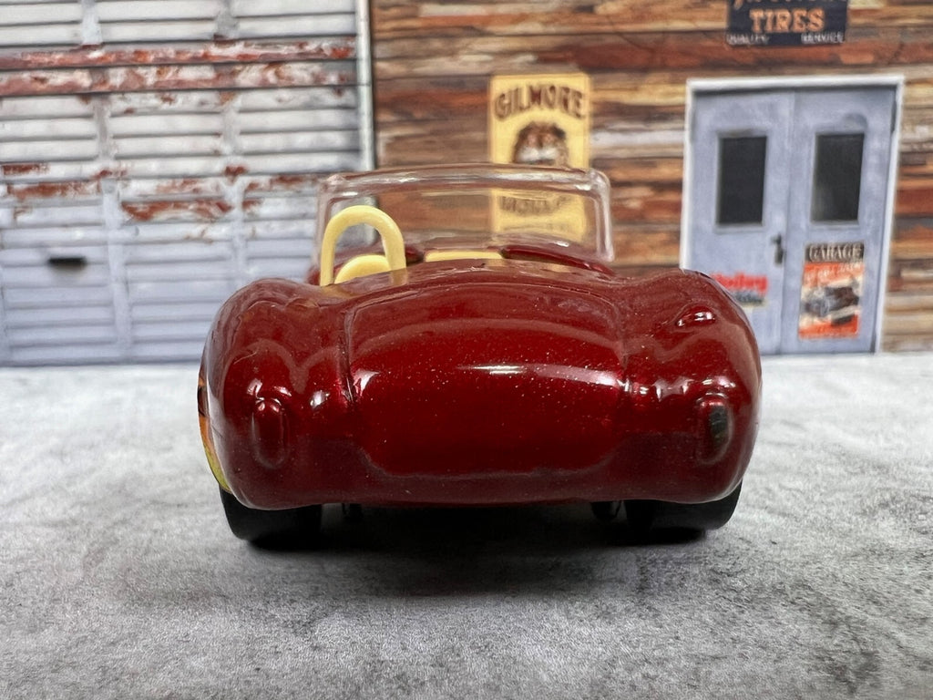 🔥🔥🔥Hot Wheels 1:64 1982 Shelby Cobra Convertible Red w/Flames C9🔥🔥🔥