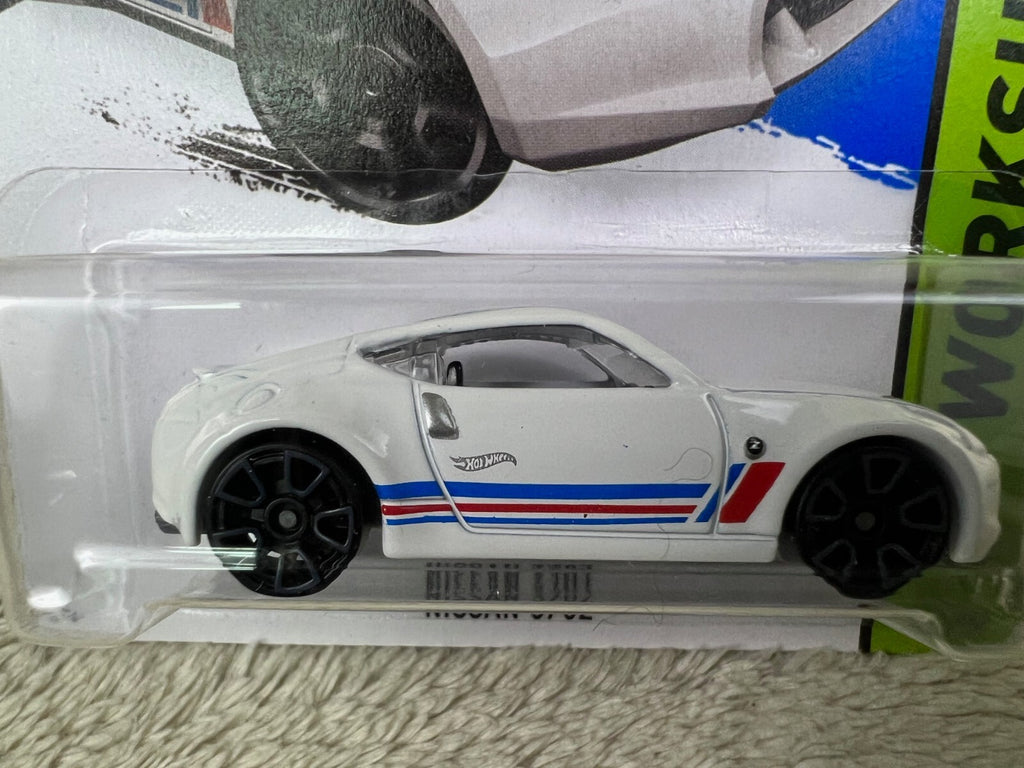 🔥🔥🔥🔥Hot Wheels #249 HW Workshop NISSAN 370Z WHITE Variation  HW12🔥🔥🔥🔥