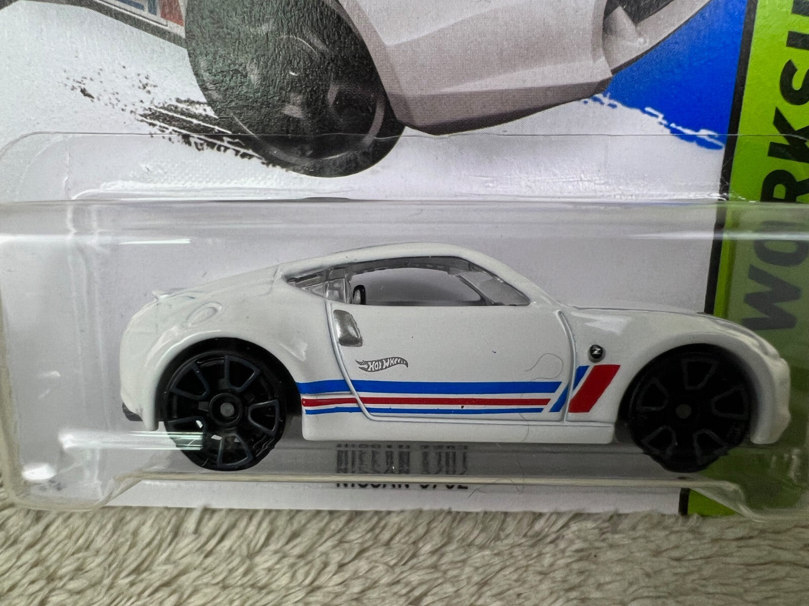 🔥🔥🔥🔥Hot Wheels #249 HW Workshop NISSAN 370Z WHITE Variation  HW12🔥🔥🔥🔥