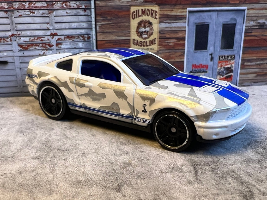 🇺🇸🇺🇸Hot Wheels 2007 Ford Shelby GT-500  White Blue and Grey C4🇺🇸🇺🇸