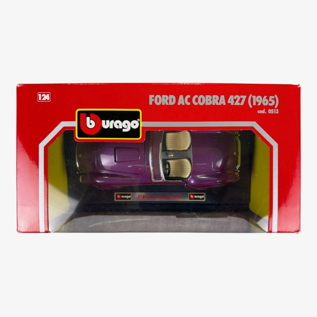🇺🇸🇺🇸Bburago 1:24 Ford AC Cobra 427 Purple 1965 Diecast Model Car🇺🇸🇺🇸