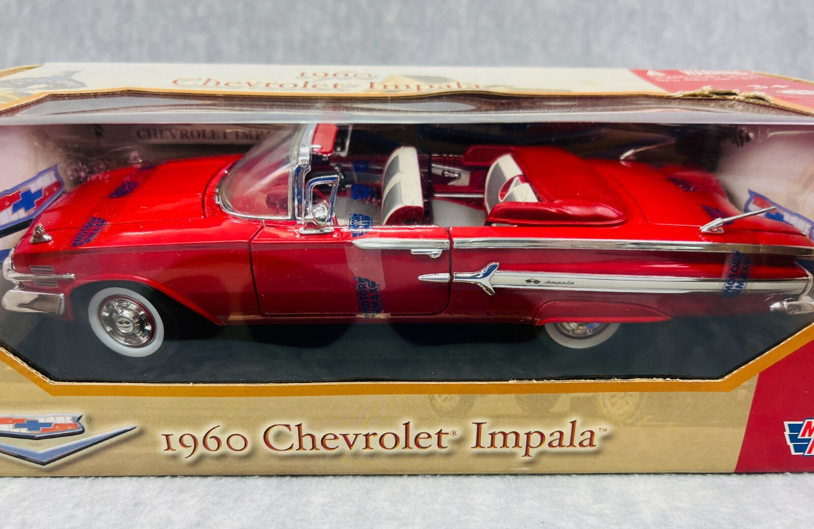 🇺🇸🇺🇸🇺🇸Motor Max 1960 Chevrolet Impala Convertible Red 1/18🇺🇸🇺🇸🇺🇸