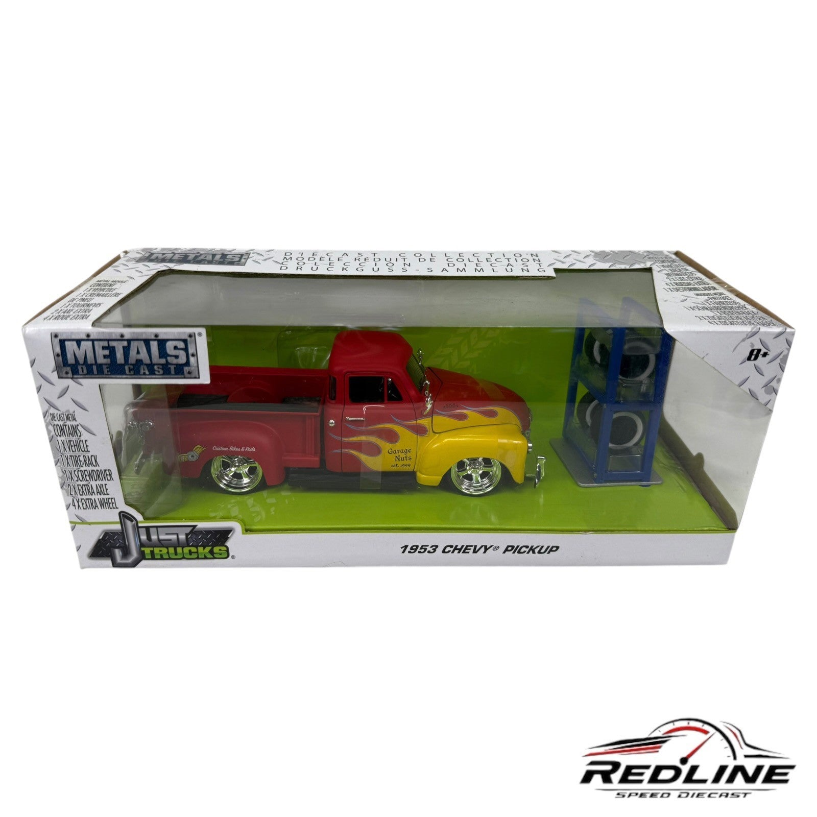 🇺🇸Jada Just Trucks Die Cast 1952 Chevy Joy Gina Towing Pickup 1:24 🇺🇸