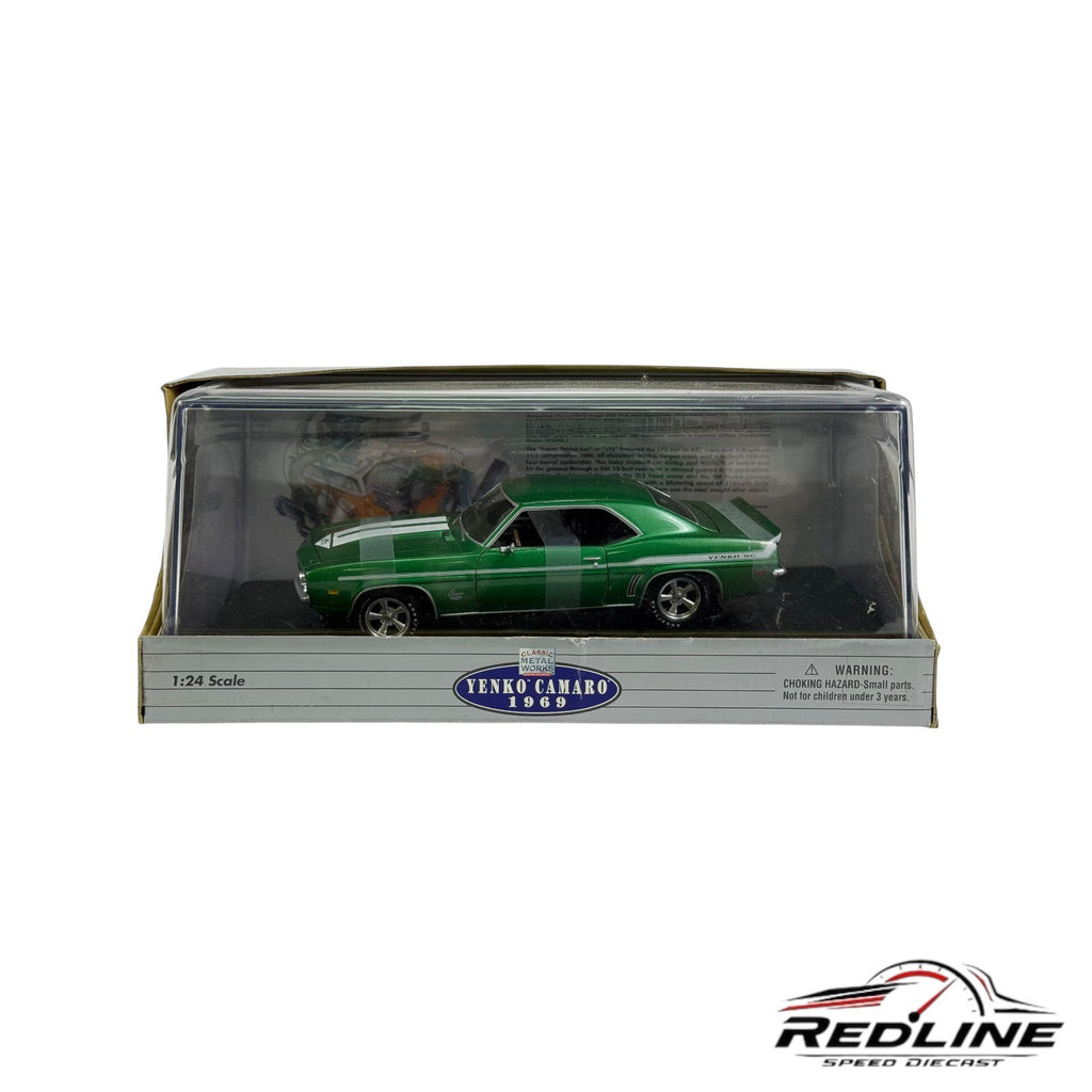 🇺🇸Classic Metal Works Yenko Camaro 1969 GREEN 1:24 B1🇺🇸