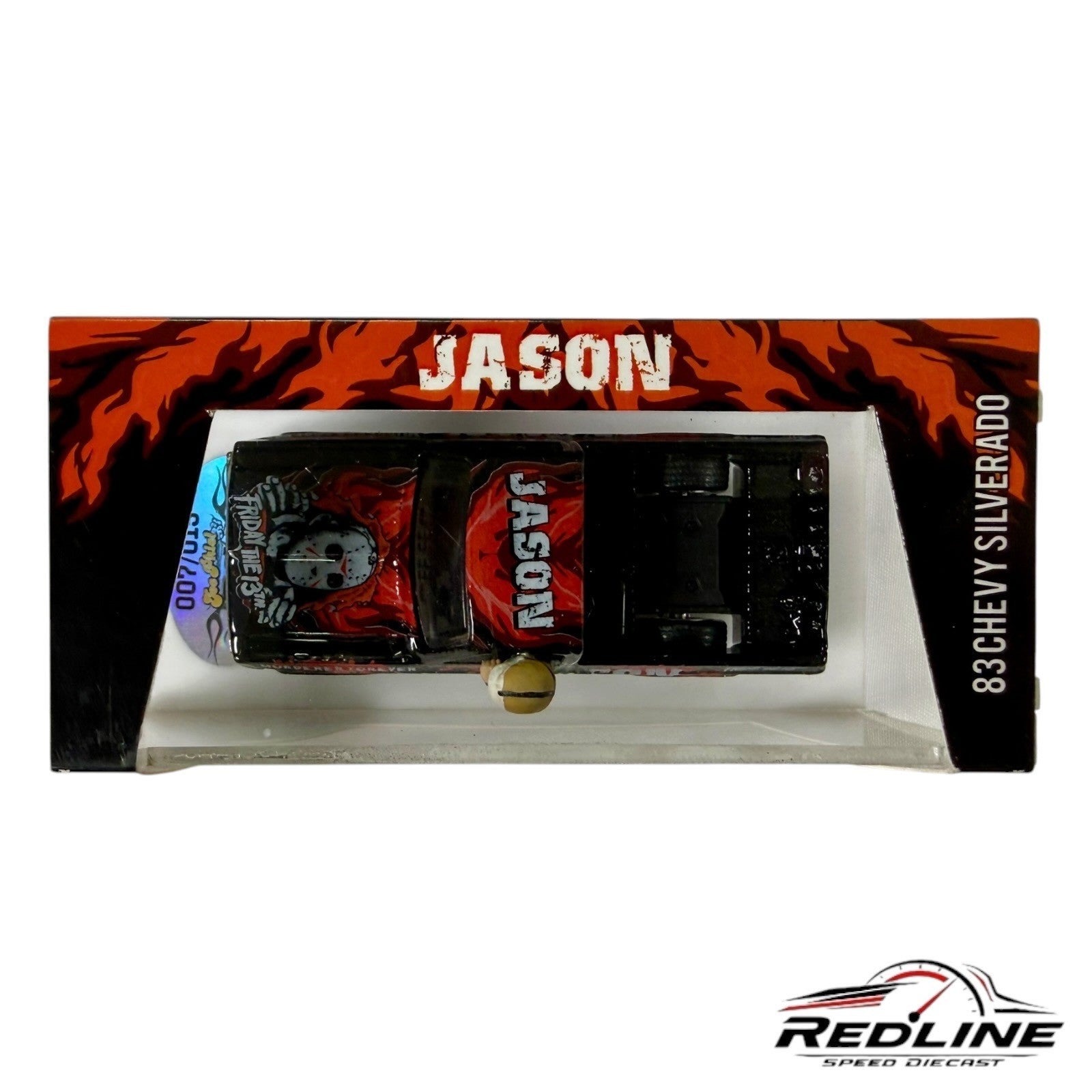 🇺🇸Hotwheels Custom '83 Chevy Silverado Friday The 13th Jason 1:64 H1🇺🇸