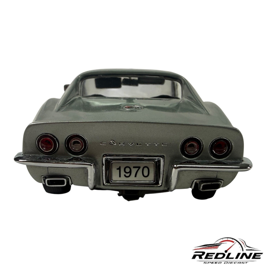 🇺🇸Danbury Mint 1970 Chevy Corvette Coupe Cortez Silver 1:24 C2🇺🇸
