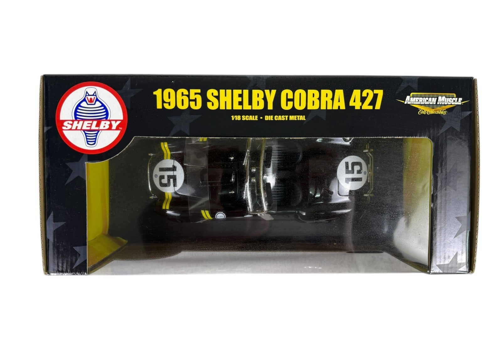 🇺🇸🇺🇸ERTL American Muscle 1965 Ford Shelby Cobra 427 Black 1:18 GE🇺🇸🇺🇸