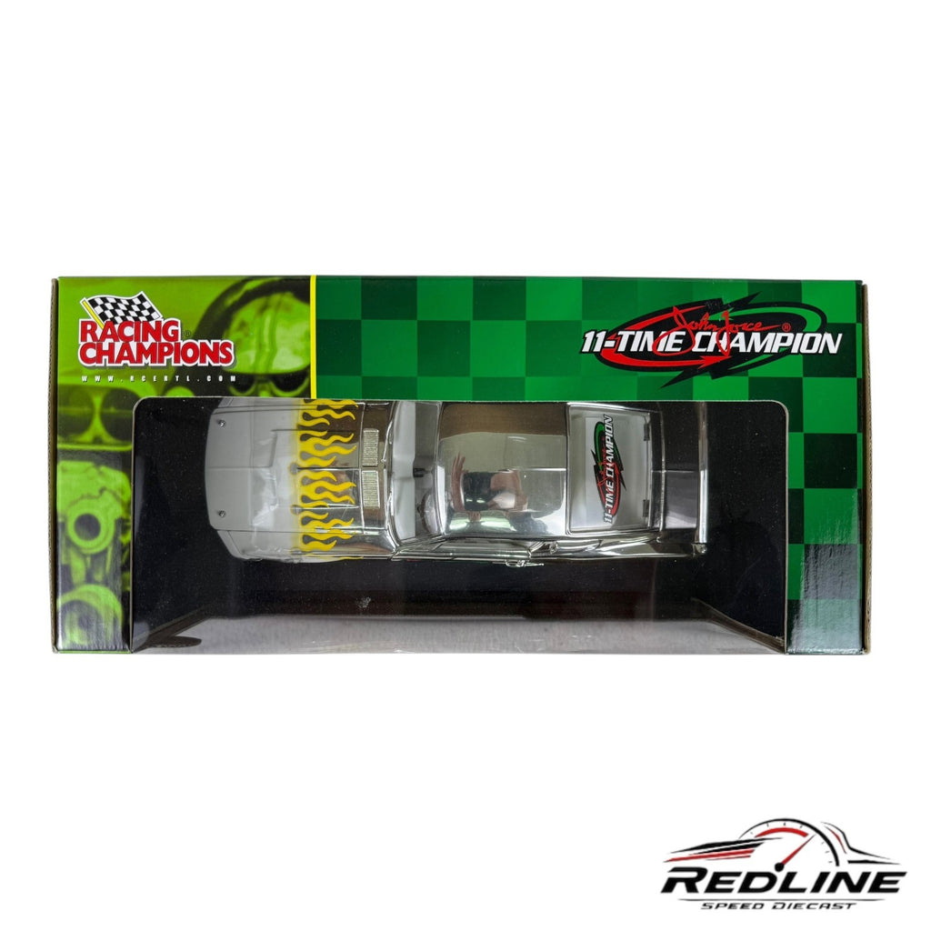 🇺🇸Racing Champions John Force 1967 Ford Mustang Chrome Chase 1:18 LN🇺🇸