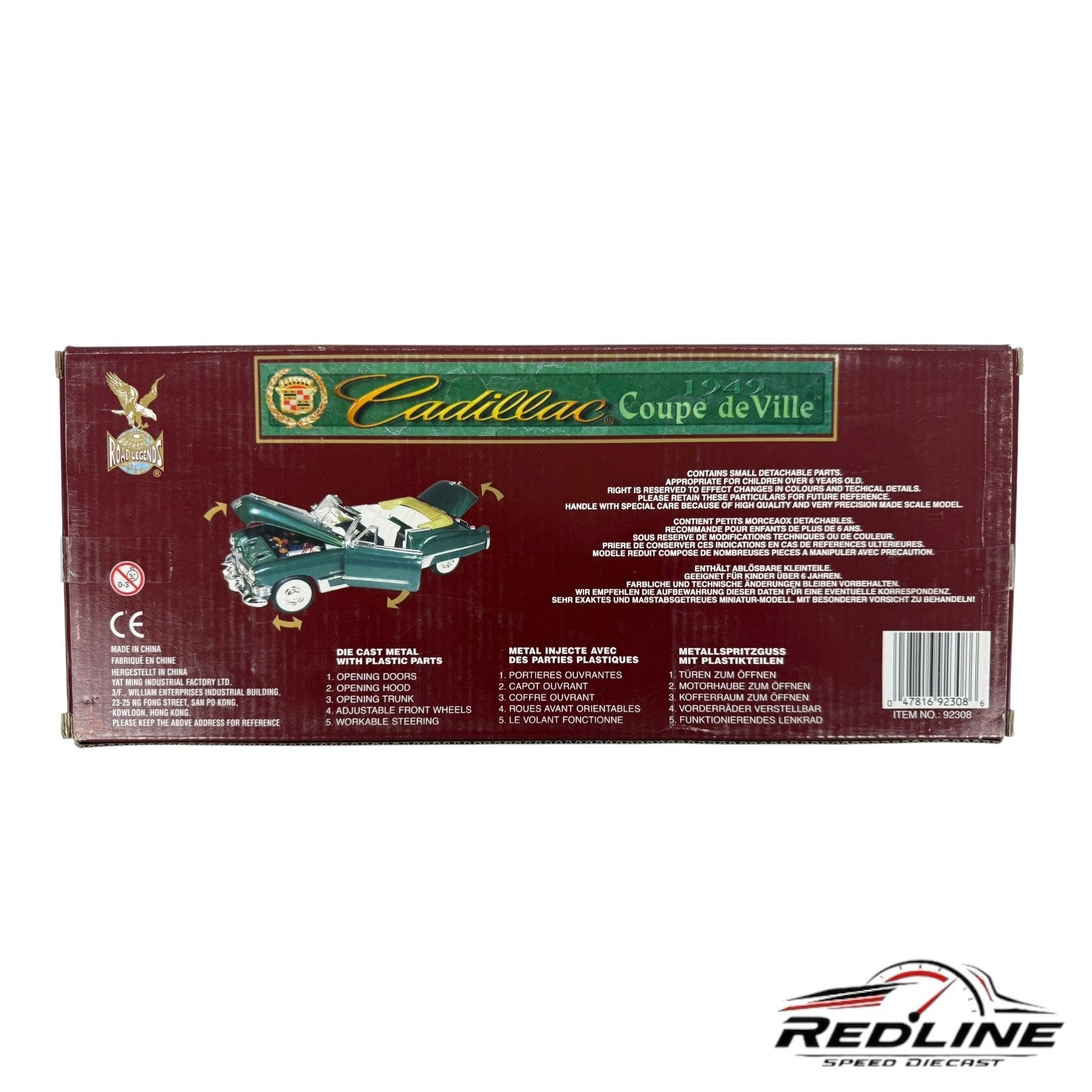 🦅🦅🦅Road Legends 1949 Cadillac Coupe de Ville Green 1:18🦅🦅🦅