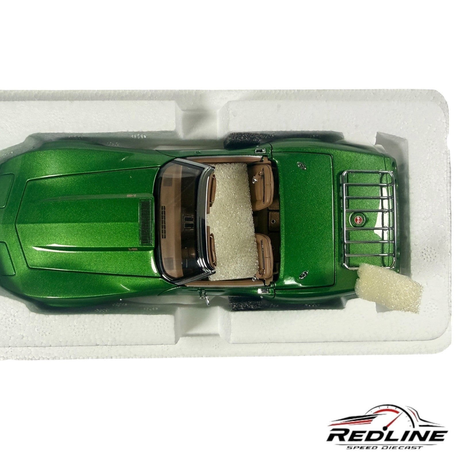 🦅Danbury Mint 1975 Chevrolet Corvette Convertible Green 1:24 C2🦅
