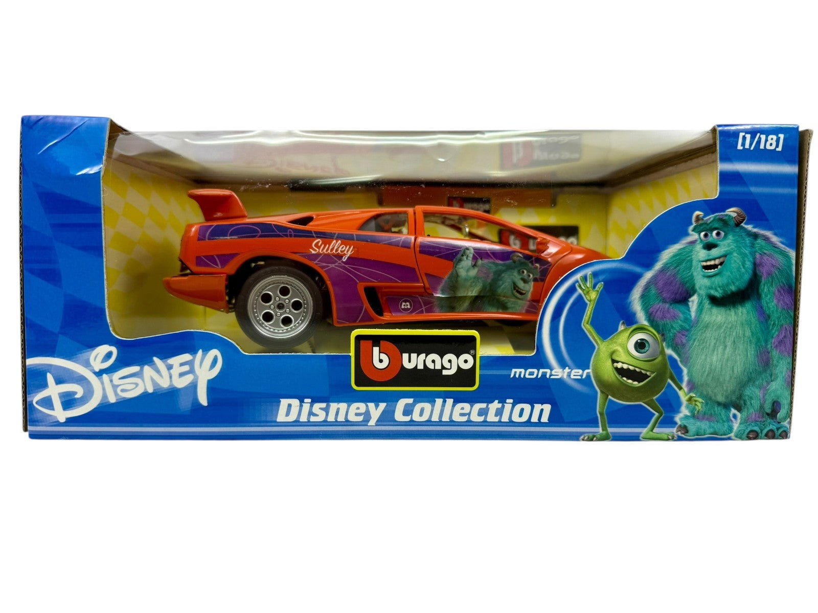 🇮🇹Bburago Disney Collection Monsters Inc Sulley Lamborghini Diablo 1:18 B3🇮🇹