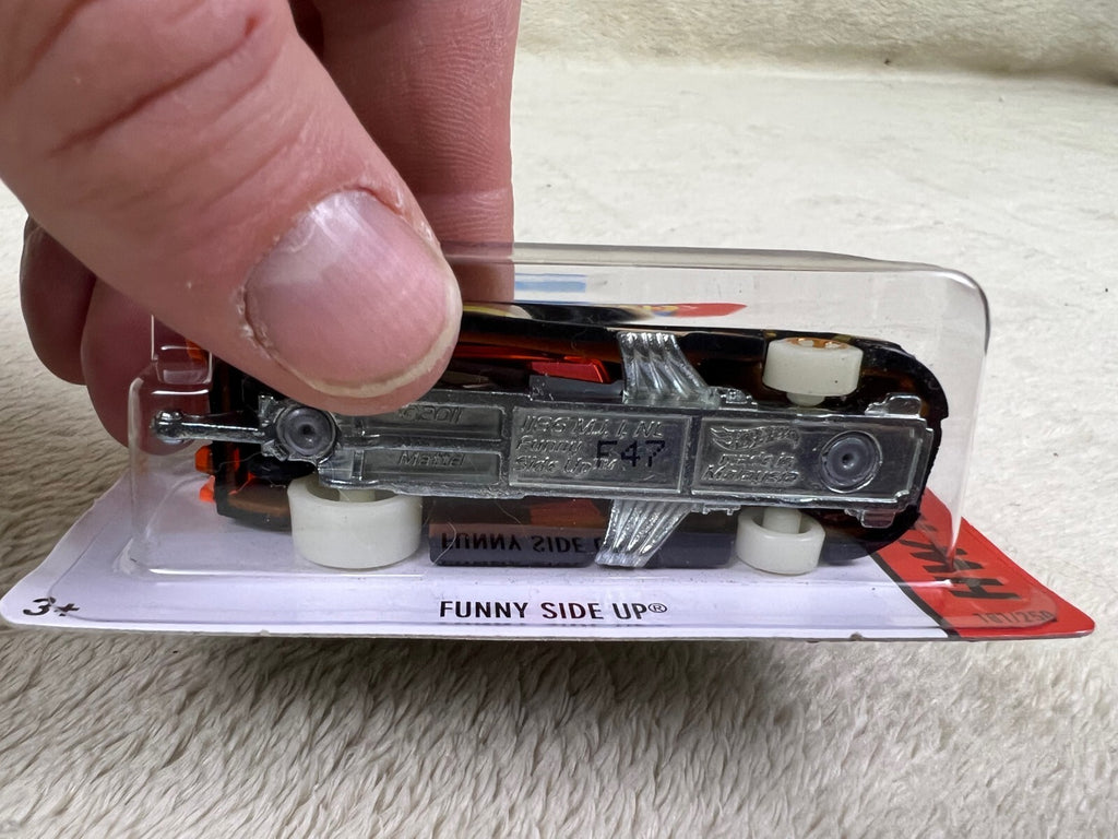 🏁🏁🏁🏁 Hot Wheels #181 HW Race-Night Storm FUNNY SIDE UP Black HW12🏁🏁🏁🏁