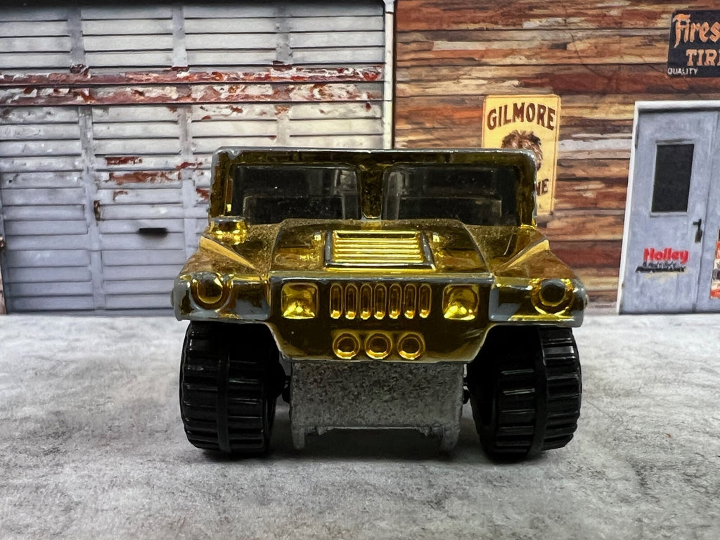 🇺🇸🇺🇸🇺🇸🇺🇸Hot Wheels AM General Corp Gold Hummer C14🇺🇸🇺🇸🇺🇸🇺🇸
