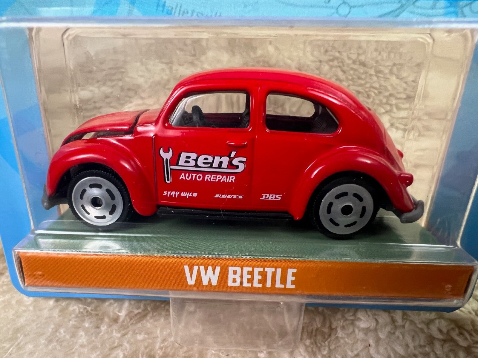 🇩🇪JadaPunch BuggySlug Bug Vehicle VW Beetle Red-Ben's Auto Repair HW15🇩🇪