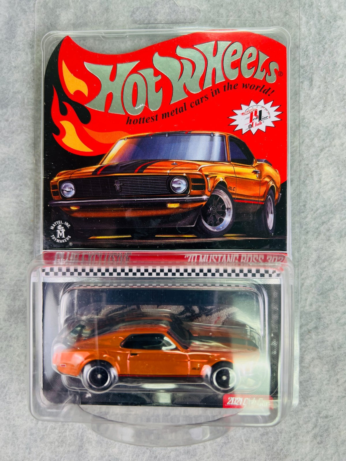 🇺🇸🇺🇸Hot Wheels '70 Mustang Boss 302 Orange RLC Club Exclusive H29🇺🇸🇺🇸