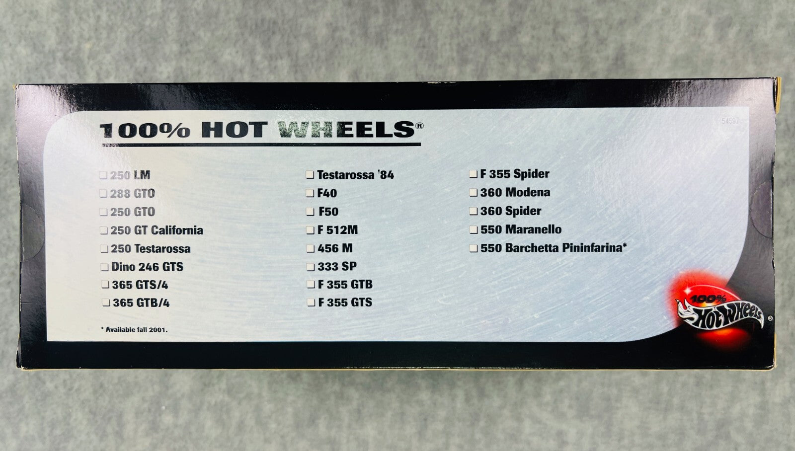 🇮🇹 Hot Wheels 100% Ferrari 550 Barchetta Pininfarina Black 1:18 Scale🇮🇹