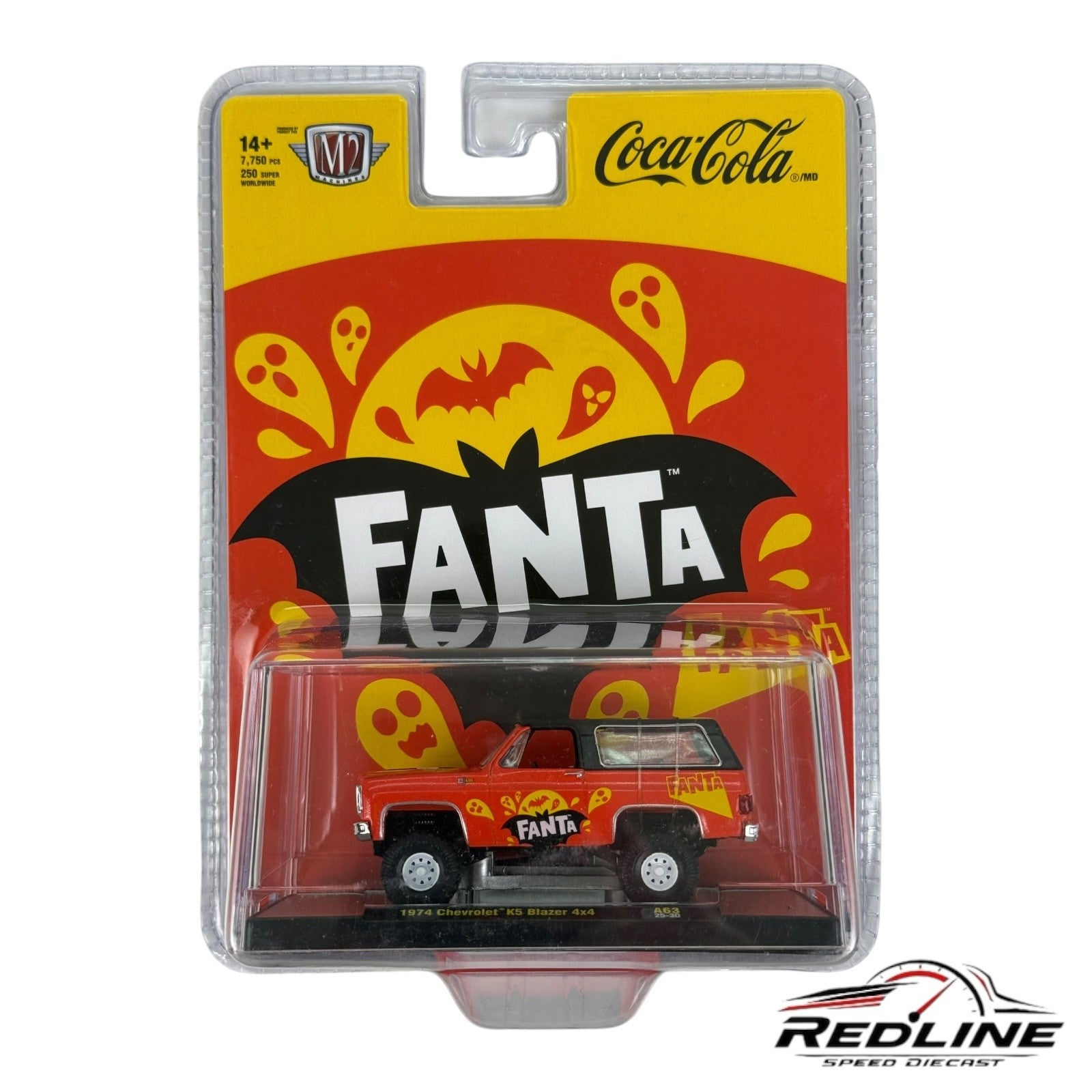 M2 Machines 1974 Chevrolet K5 Blazer 4x4 A63 25-30 Fanta 2025 Halloween H28🇺🇸