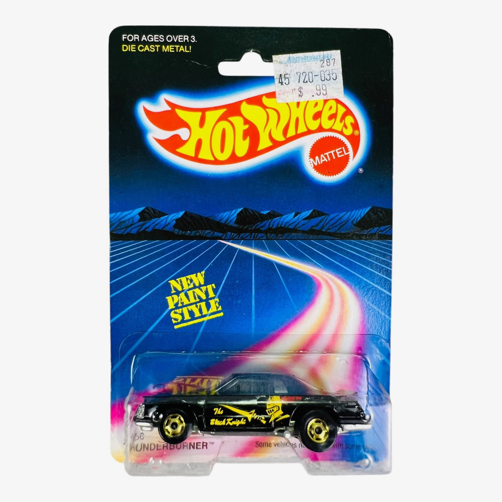 🔥🔥Hot Wheels Vintage Thunderburner Speed Fleet Series 1456 Black 1986 H29🔥🔥