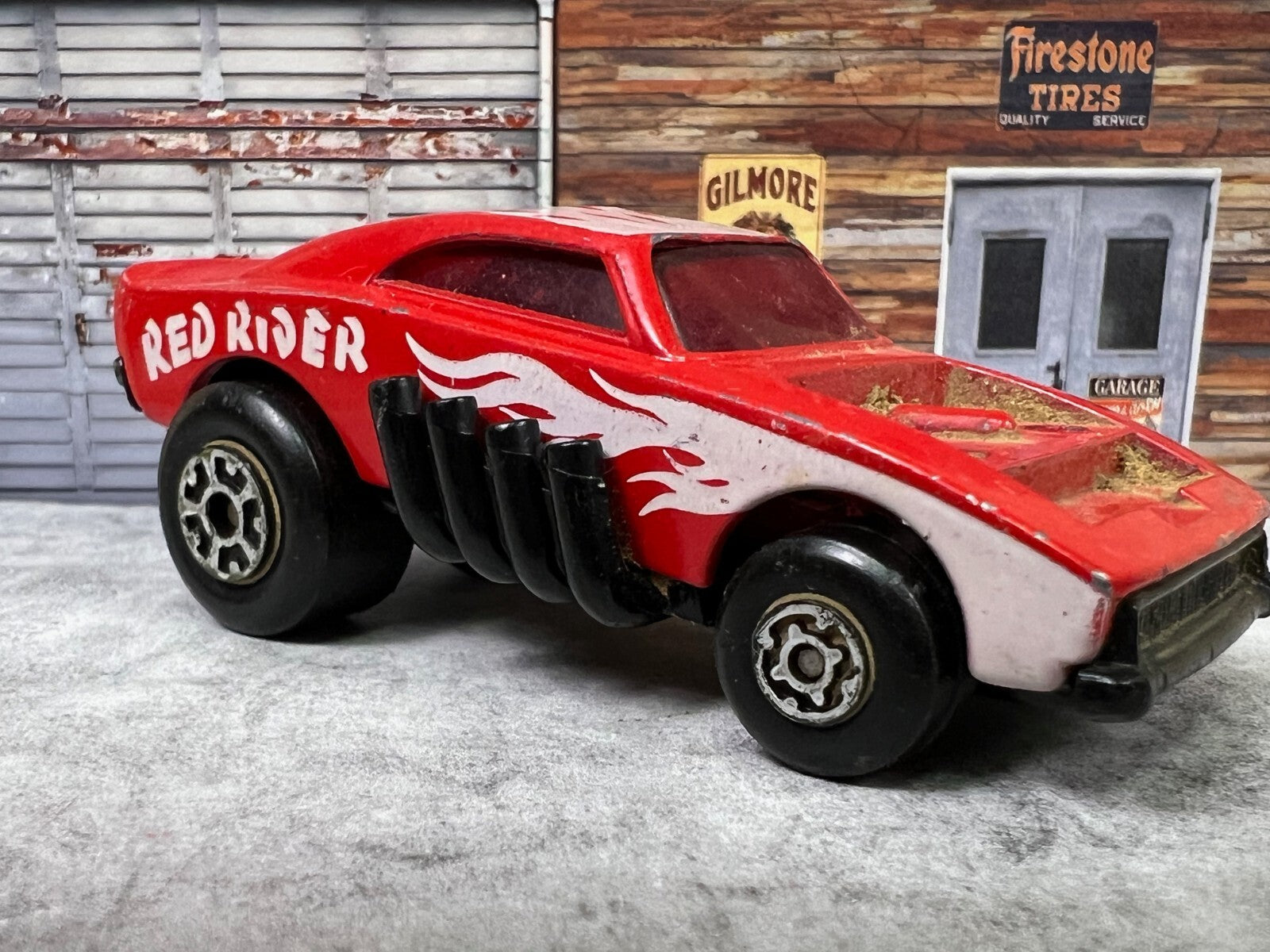 🇺🇸Vintage Matchbox 1972 Red Rider Superfast Hot Rod MISSING ENGINE C14🇺🇸