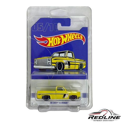🔥Hot Wheels Walmart American Truck Series 5/10 ‘83 CHEVY SILVERADO Yellow H33🔥