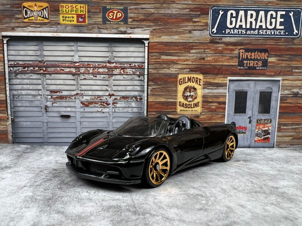 🔥🔥🔥🔥Hot Wheels PAGANI HUAYRA ROADSTER Black HW EXOTICS C11🔥🔥🔥🔥