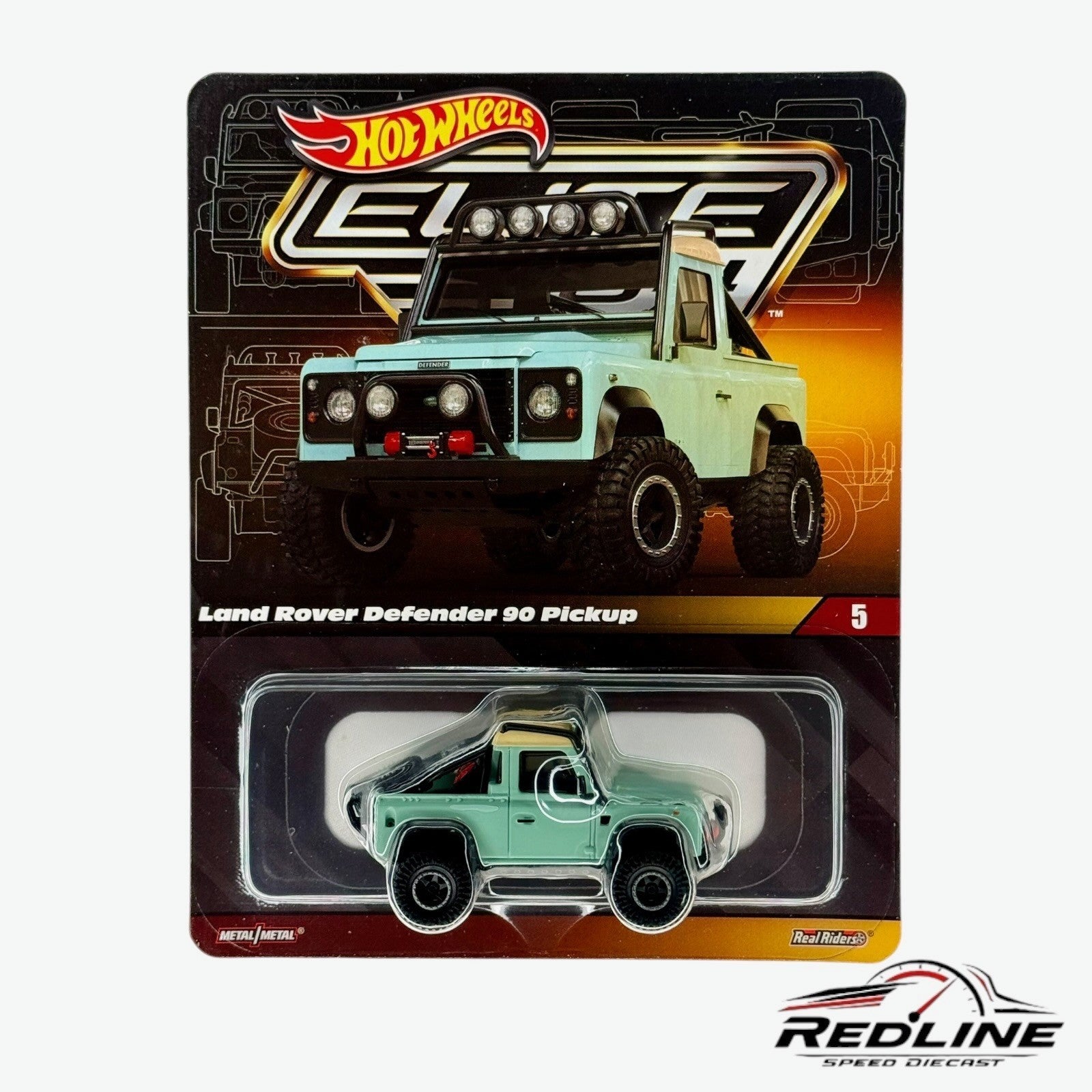 🔥🔥Hot Wheels Elite 64 Land Rover Defender 90 Pickup H14🔥🔥